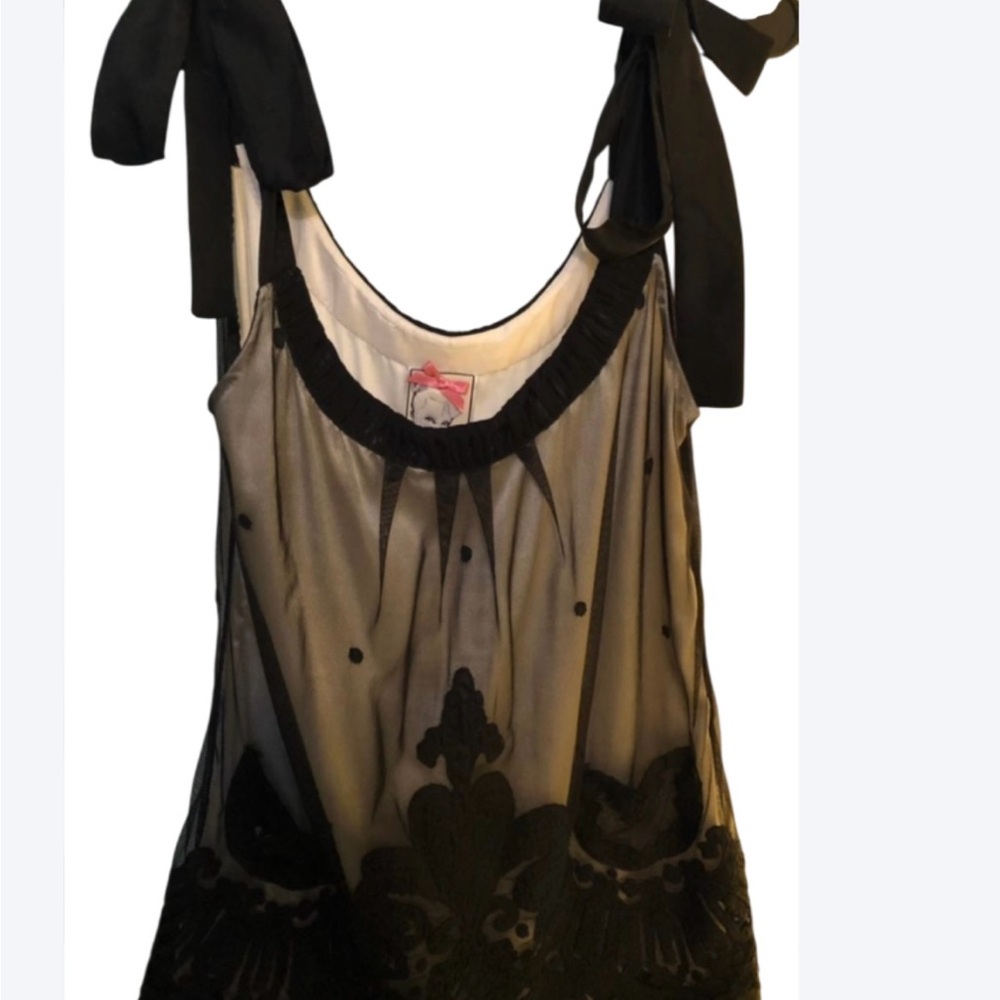 Yoana Baraschi Black Lace Camisole Top